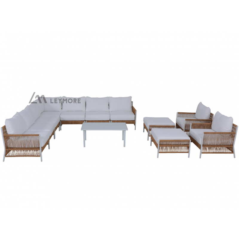 LM22-AS27 Aluminum Modular Corner Sofa Set